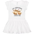 thumbnail image 3 of Inktastic My Grandma Loves Me with Cute Squirrels in Autumn Girls Toddler Dress, 3 of 5