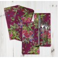 thumbnail image 3 of "S4Sassy Pink Leaves & Peony Floral Tea Party Table Linen Printed Washable Napkins Set 18 x 18""(Pack of 6)", 3 of 8