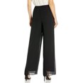 thumbnail image 2 of Alex Evenings Womens Wide Leg Mesh Dress PantPetite Regular Plus Sizes X-Large Black, 2 of 6