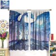 thumbnail image 3 of Dragon Phoenix Blackout Curtains Red Blue Sun Moon Thick Clouds Mythical Animal Fighting Window Treatments for Boys Kids Bedroom Living Room Kitchen 84" W X 84" L, 3 of 6
