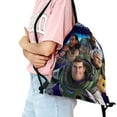 thumbnail image 2 of Buzz Lightyear-theme Drawstring Backpack Sports Gym Bag Water Resistant String Bag Cinch Bag18"X16"（45X40cm）, 2 of 6
