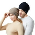 thumbnail image 5 of siminsem Unisex Soft Warm Cuffed Beanie Winter Knit Hat - Stretchy Double Layer Skull Cap for Men Women Ski Watch Cap Cold Weather Outdoor Snow Hiking One Size, Beige,One Size, 5 of 5
