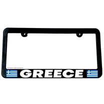 Greece World Country Flag Car Truck Auto License Plate Frame