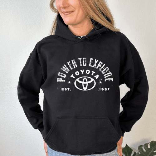 Toyota Hoodie-Power to Explore Off Road Apparel