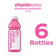 thumbnail image 6 of vitaminwater Shine Zero Sugar Strawberry Lemonade Water Beverage Bottles, 16.9 fl oz, 6 Pack, 6 of 15