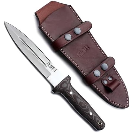 GCS Handmade D2 steel Hunting Knife G10 Handle Fixed Blade Knife with Right Hand Scout Carry Buffalo Leather Sheath and Sharpening Stone for Hunting Camping Survival and EDC GCS 908Br$$Other