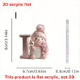 thumbnail image 3 of 26 English Letter Christmas Ornament Christmas Tree Decoration 2D Acrylic Decoration Car Rearview Mirror Ornament, 3 of 5