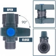 thumbnail image 2 of Rain Barrel Faucet Connector Kit, 3/4 Inch Thread Garden Hose Adapter, Ball Valve Spigot with Sealing Tape for Water Storage Tank, 2 of 7