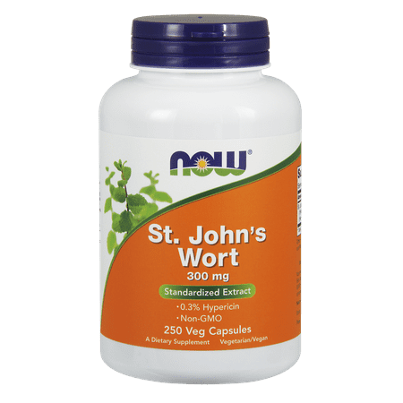 NOW St. John's Wort 300 mg Capsules, 250 Ct