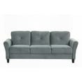 thumbnail image 5 of Modern Minimalist Fabric Sectional Sofa 220cm for Living Room - Easy-Clean Velvet, 5 of 9