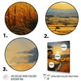 thumbnail image 3 of Designart "Hay Bales Countryside Golden painting II" Landscape & Nature Floater Framed Canvas Print, 3 of 7