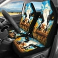 thumbnail image 2 of Jeiento Cow Car Seat Covers for Women Girls Sunflower Bucket Seat Cushion Rear Bench Protector Interior Auto Accessories Decor Universal Fit for Most Cars Van SUV Truck, 4 Piece, 2 of 6