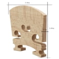 thumbnail image 4 of Puente de Violín de Arce Envejecido 4x Hugo Puente de violín, 4 of 7