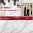 thumbnail image 7 of Santa Claus Valances for Windows, 42 x 18in, Christmas Welcome Linen Rod Pocket Kitchen Valance Curtain Light Filtering Window Treatments for Living Room Bedroom, 1 Panel, 7 of 7