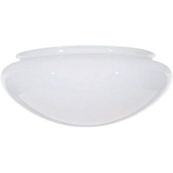 B&P Lamp® SMALL Mushroom White Glass Shade 7 Inch Diameter