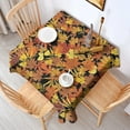 thumbnail image 2 of Autumn Fall Leaves Pattern Square Tablecloth,Waterproof Square Table Cover,Wipeable Spillproof Washable Table Cover for Home Kitchen Party Decor 52"x52"(132x132cm), 2 of 6