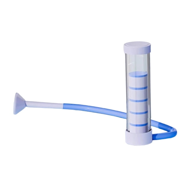 Dispositivo de ejercicio de respiración pulmonar compacto y ligero para uso en casa, oficina, adultos y niños. Azul
