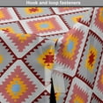 thumbnail image 4 of Tribal Dog Crate Cover, Patchwork Style Traditional Pattern Colorful Repeating Diagonal Elements, Easy to Use Pet Kennel Cover Small Dogs Puppies Kittens, 7 Sizes, Marigold and Ruby, by Ambesonne, 4 of 6