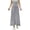Dark Gray, variant on Skirts for Women Solid Color Elastic High Waist Versatile Flowy Swing A Line Midi Skirt Casual Daliy Wear(Light Gray,XL)
