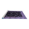 thumbnail image 2 of Ahgly Company Machine Washable Indoor Rectangle Abstract Blue Modern Area Rugs, 3' x 5', 2 of 4