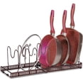 thumbnail image 2 of Soporte para ollas y sartenes, organizador de sartenes con 7 compartimentos ajustables para gabinetes, soporte para tapas de ollas, estante para sartenes para cocina, 2 of 7