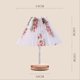 thumbnail image 4 of Three-Color Bedroom Sleep Lamp USB Vintage Pleated Fabric Table Lamps, 4 of 5