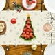 thumbnail image 5 of Camino de mesa navideño con árboles y copos de nieve. Decoración invernal para la cocina y el comedor, ideal para fiestas en interiores y exteriores. Medidas: 33 x 183 cm (13 x 72 pulgadas). Material:, 5 of 6