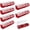 red, variant on 6 count Screw Organizers Storage Bins with , Plastic Stackable Hardware Organizer Box for Garage Nails Craft Tool Organizing, Tool Cart Cabinet Workbench Drawers with Compartment Bolt Organizer, Blue