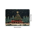 thumbnail image 3 of Tapetes de poliéster para decoración navideña, tapete de baño de diatomeas de Papá Noel de imitación de punto, tapete decorativo para entrada, tapete navideño para decoración de Halloween, decoración, 3 of 6