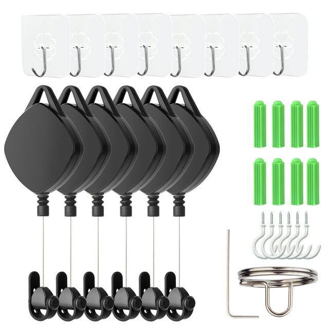 VR Cable Management Retractable Ceiling Pulley System Compatible for HTC Vive/Rift S/Oculus Quest2 VR Accessories