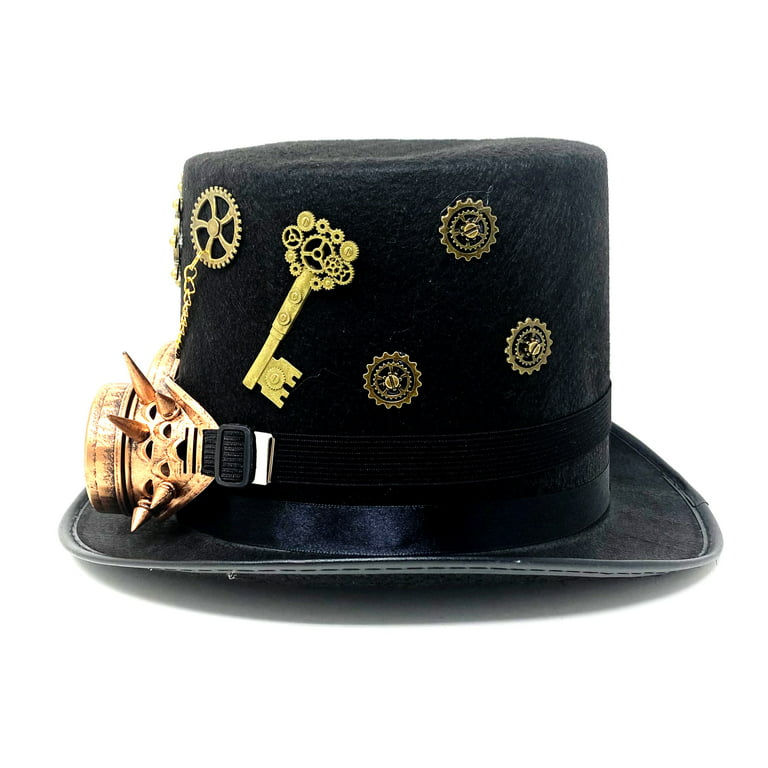 Steampunk Hat Steampunk Top Hats For Men With Goggles Steampunk Time  Traveler Hat Steampunk Accessories Halloween Party - AliExpress