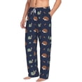 thumbnail image 2 of Balery Hedgehog And Snail print Men's Pajama Pants,Ultra Lightweight Pjs,Lounge Pant-Small, 2 of 9