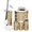 Color 3, variant on Bathroom Accessory Set 6 Piece Vintage Music Piano Keys Treble Clef Floating Musical Trash can, Toothbrush Holder, Toothbrush Cup, Soap Dispenser, Soap Dish, Toilet Brush Holder