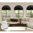 thumbnail image 3 of 1 Panel Arch Window Pleated Blinds Light Filtering Pleated Shades Blackout Half Circle Window Shade Arched Window Coverings Arched Windows Curtains,Easy to Cut and Install,36 Inches, 3 of 4