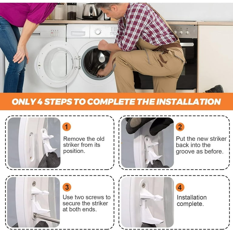 2PCS 131763310 Fits Frigidaire Affinity Washer Door Lock Strike  