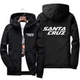 thumbnail image 2 of Men's Jacket Spring and Autumn Fashion Santa Cruz Print Slim Top Casual Baseball Pilot Zip 2024, 2 of 4