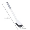 thumbnail image 3 of Toilet Brush,Bathroom Toilet Brush,Toilet Brush-household Bathroom- Long Handle Brush- Floor Brush- Toilet-no Dead Corners- Curved Gaps- Cleaning Brush(White 15*2in), 3 of 9