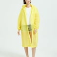 thumbnail image 5 of Sevevn Adult Men's And Women's Long Style Hand Tied Sun Waterproof Hooded Button Outdoor Parent-child Long Sleeved Casual Jacket Raincoat Rollbacks Yellow Free Size, 5 of 7
