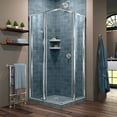 thumbnail image 2 of DreamLine Cornerview 40 1/2 in. D x 40 1/2 in. W x 72 in. H Framed Sliding Shower Enclosure in Chrome, 2 of 7