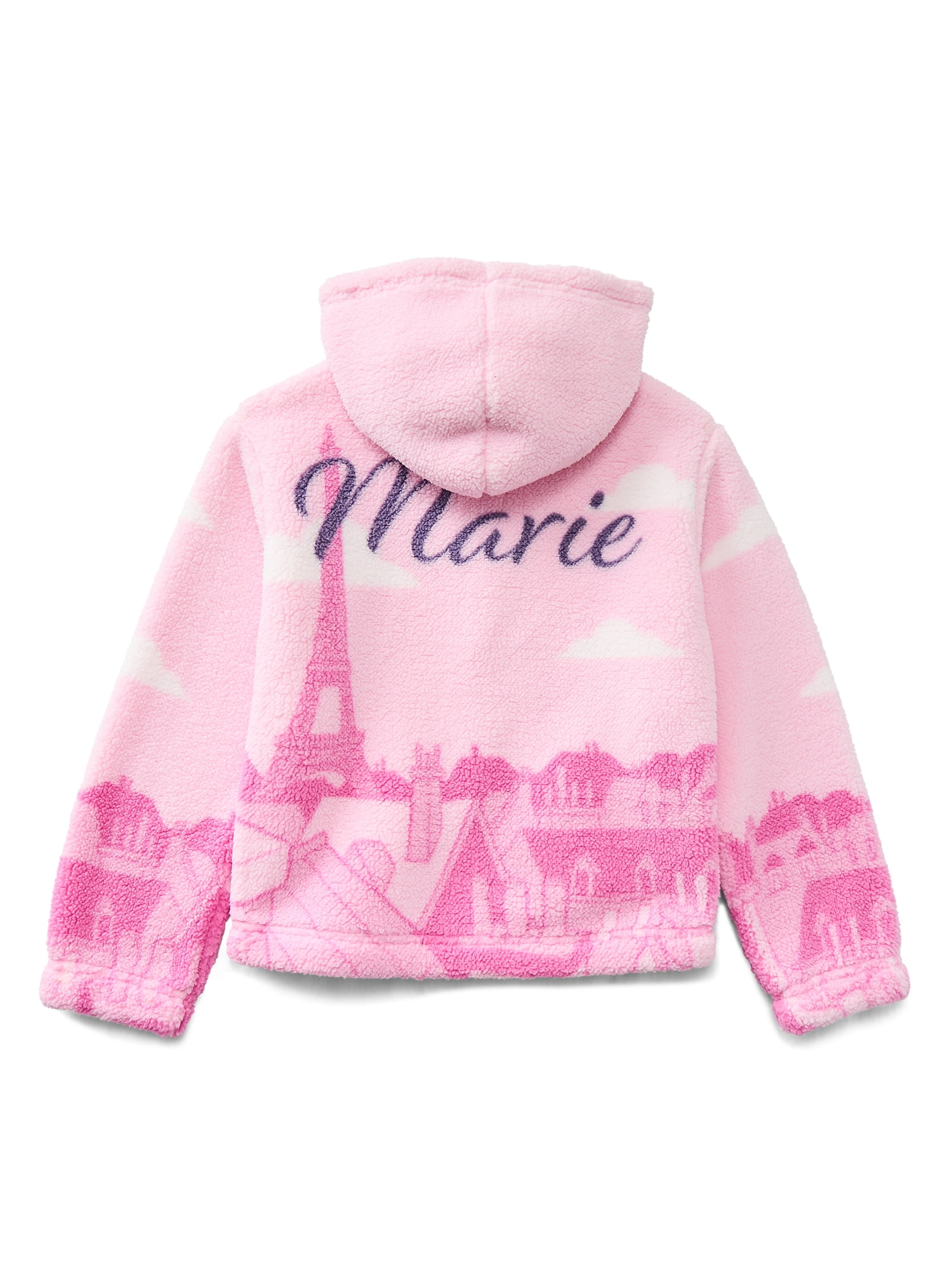 Marie Landscape Girl's Plush Sherpa Jacket, Sizes 4-12