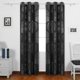 thumbnail image 2 of Deconovo Cortinas opacas con círculos de puntos negros de 42 x 84 pulgadas con aislamiento térmico para ventanas, 2 of 7
