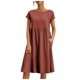 thumbnail image 1 of 2025 Vestido largo sin mangas y sin espalda de algodón y lino para mujer - Talla grande, corte holgado, informal, para la oficina y el verano, 1 of 5