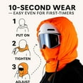thumbnail image 6 of 2026 Upgrade Ski Mask – Thermal Fleece Hoodie Mask, Waterproof Balaclava 3-in-1 Hood with Drawstring, Helmet Compatible Unisex Winter Mask for Skiing, Snowboarding, Cycling, 6 of 7