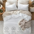thumbnail image 6 of U by Bedsure 3 Pieces Queen Comforter Set, White Comforter Set for All Seasons, 1 Lightweight Prewashed Comforter and 2 Pillowcases, Queen, White, 6 of 7