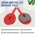 thumbnail image 4 of 4set Disc Brake Pad 0.94" x 1.46" Semi-Metallic Resin Bike Brake Pads with Spring for BB7 M355 M446 M640 Mountain Road Bikes, Red, 4 of 7