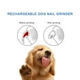 thumbnail image 5 of Oazouf Rechargeable Dog Nail Grinder Trimmer with LED Lights Low Noise for All Kinds of Cats Dogs, 5 of 8
