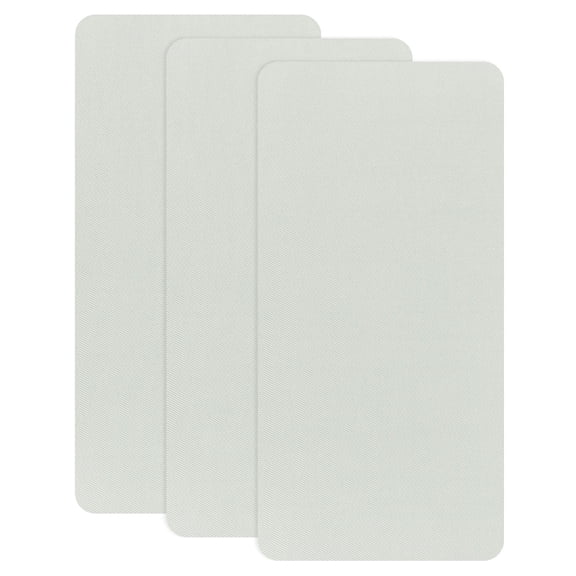 Uxcell 3-Pack Polyester Repair Patches, 7.9 x 3.9" Self-Adhesive Fabric Repair Patches for Sofas, Light Gray