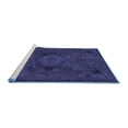 thumbnail image 2 of Ahgly Company Machine Washable Indoor Rectangle Abstract Blue Modern Area Rugs, 4' x 6', 2 of 4