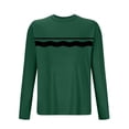 thumbnail image 2 of ZUKMRJPC Men's Long Sleeve Tee Shirts Striped Casual Lightweight Crewneck Fitness Pullover Sports Workout Tops Soft Comfy Cotton Sleepwear, 2 of 3