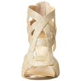 thumbnail image 2 of Marc Fisher Womens Nala Open Toe Formal Strappy Sandals, Gold, Size 10.0, 2 of 5